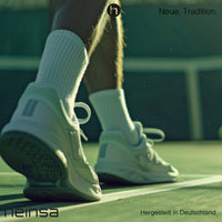 heinsa weiße Tennissocken aus GOTS-zertifizierter Bio-Baumwolle – Made in Germany, Nachhaltig & Langlebig