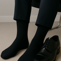 HEINSA Businesssocken Schwarz für Herren – Komfort trifft Technologie: Bio-Baumwolle & Silberguard - Hergestellt in Deutschland