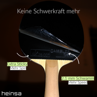 HEINSA Natural Edition – Carbon Tischtennisschläger mit Naturholz-Optik