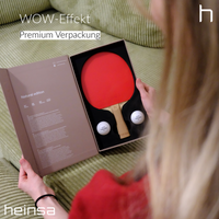 HEINSA Natural Edition – Carbon Tischtennisschläger mit Naturholz-Optik