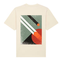 heinsa T-Shirt aus Biobaumwolle mit Strick und Siebdruck