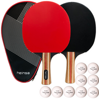 heinsa table tennis bat set + extra balls "Salvador" bundle