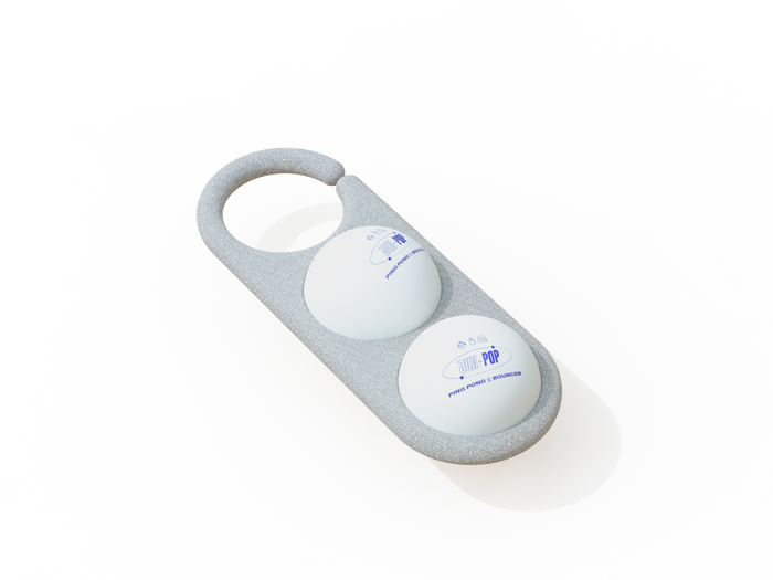 Ballhalter für 2 Tischtennisbälle zum tragen - JUX