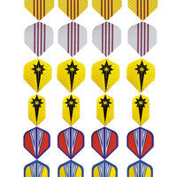 heinsa aluminum coated flights (24 pieces)