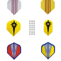 heinsa aluminum coated flights (24 pieces)