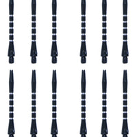 heinsa dart shaft set 12 pieces (black)