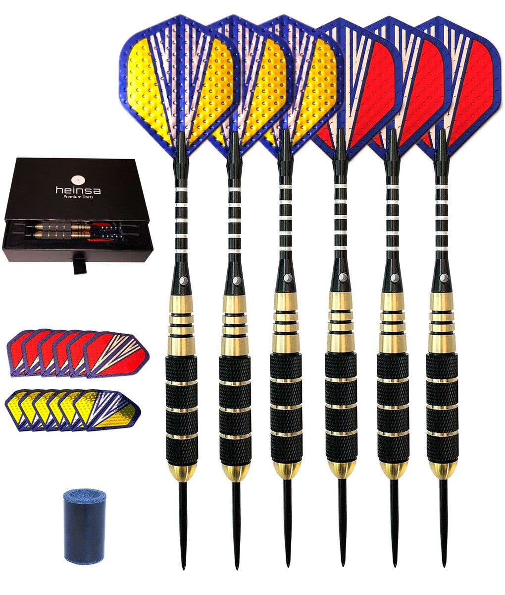 Dart World 26518 Hornet Dartpfeil – Aus Messing, Weiche Spitze, 18 G, Inkl. Tragetasche