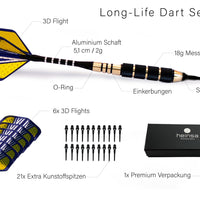 heinsa darts with plastic tip 18g (set of 3)