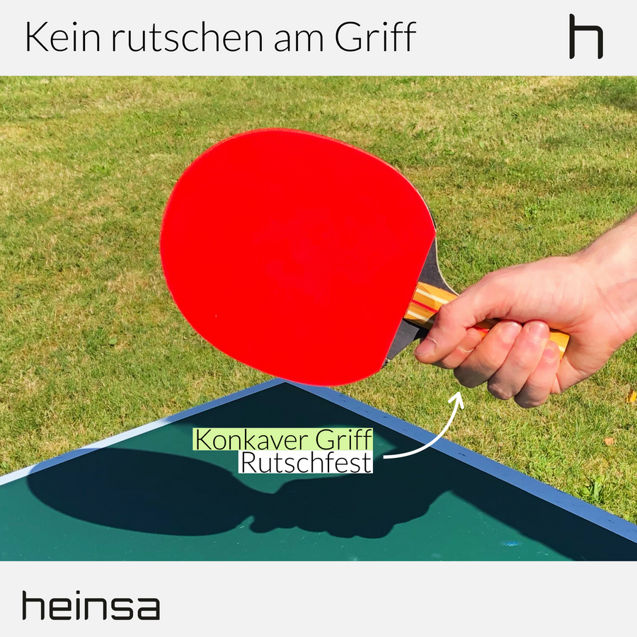 heinsa Tischtennisschläger Set + extra Bälle "Salvador" Bundle