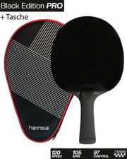 heinsa Black Edition Pro - Carbon Schläger für Spin & Speed mit Tasche