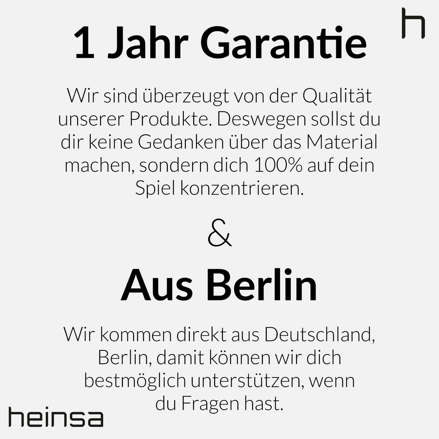 heinsa Profi Tischtennisschläger Set 4 Schläger und Netz
