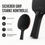 heinsa Black Edition Pro - Carbon Schläger für Spin & Speed mit Tasche