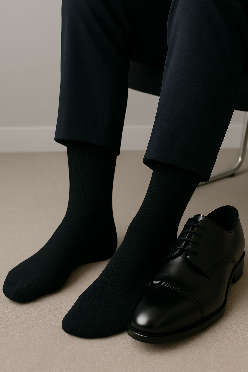 HEINSA Businesssocken Schwarz für Herren – Komfort trifft Technologie: Bio-Baumwolle & Silberguard - Hergestellt in Deutschland