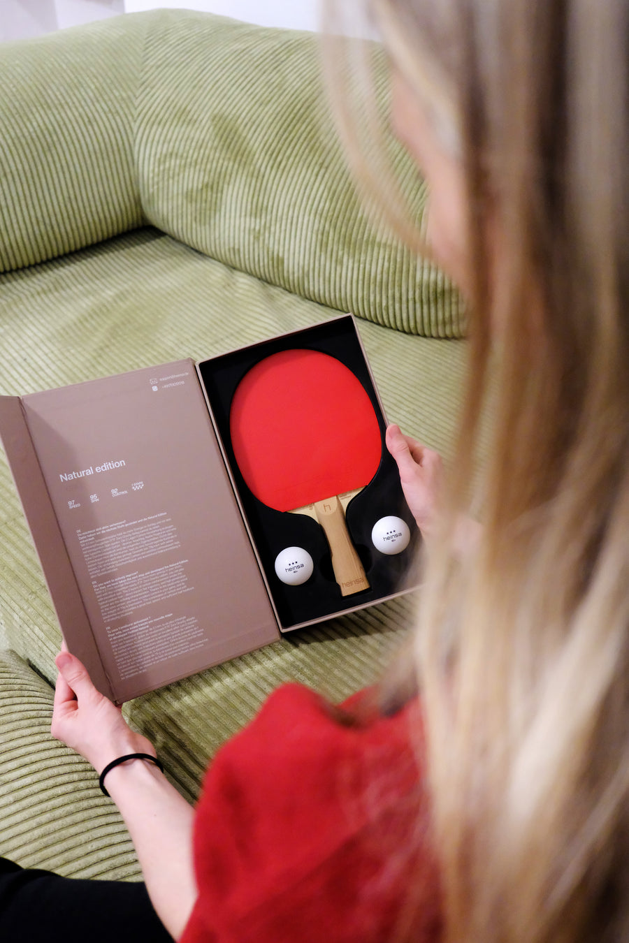 HEINSA Natural Edition – Carbon Tischtennisschläger mit Naturholz-Optik