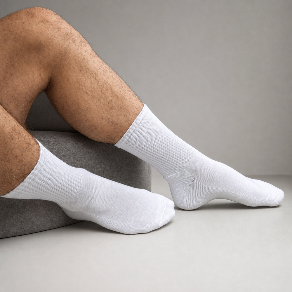 heinsa weiße Tennissocken aus GOTS-zertifizierter Bio-Baumwolle – Made in Germany, Nachhaltig & Langlebig