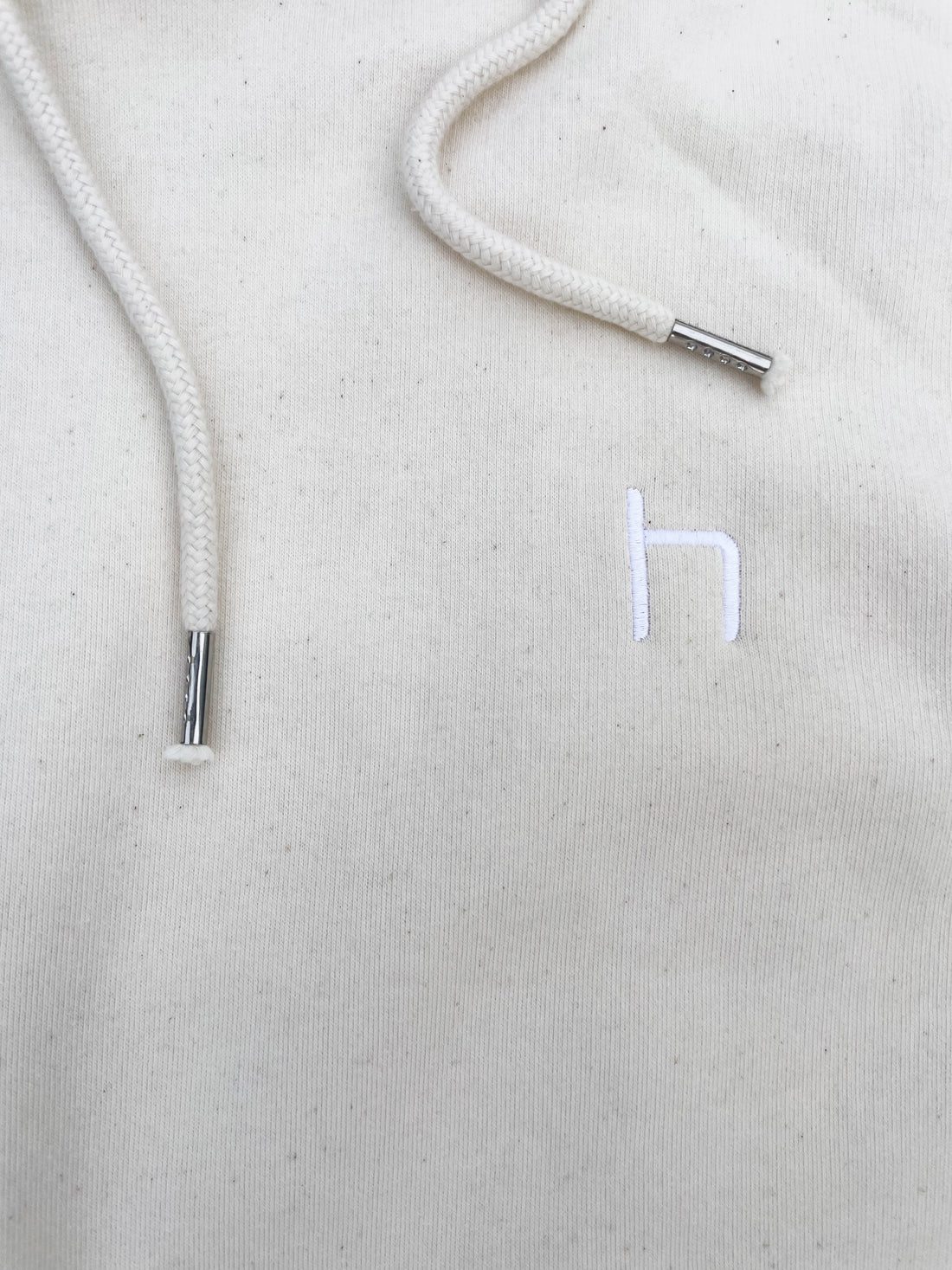 heinsa Hoodie aus Biobaumwolle mit Strick und Siebdruck