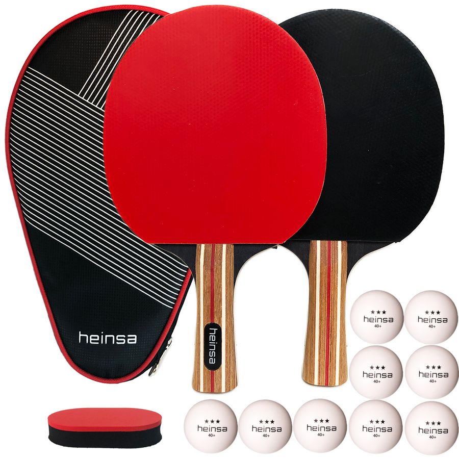 heinsa table tennis bat set + extra balls "Salvador" bundle