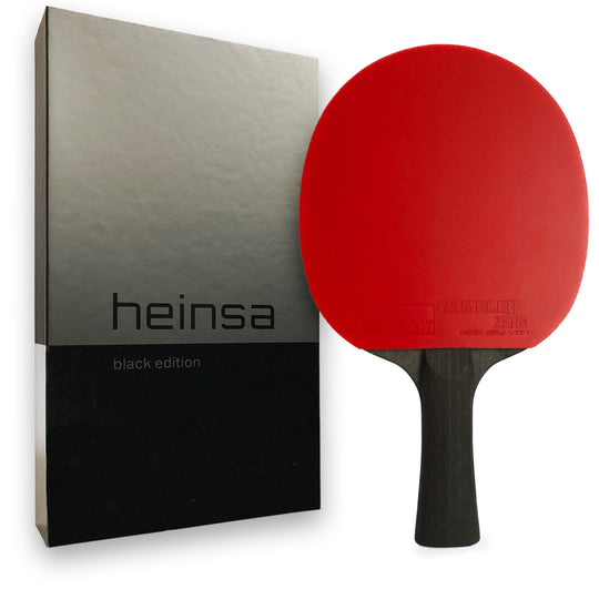 heinsa "black edition" Profi Tischtennisschläger aus Carbon und Lichtnussbaumholz