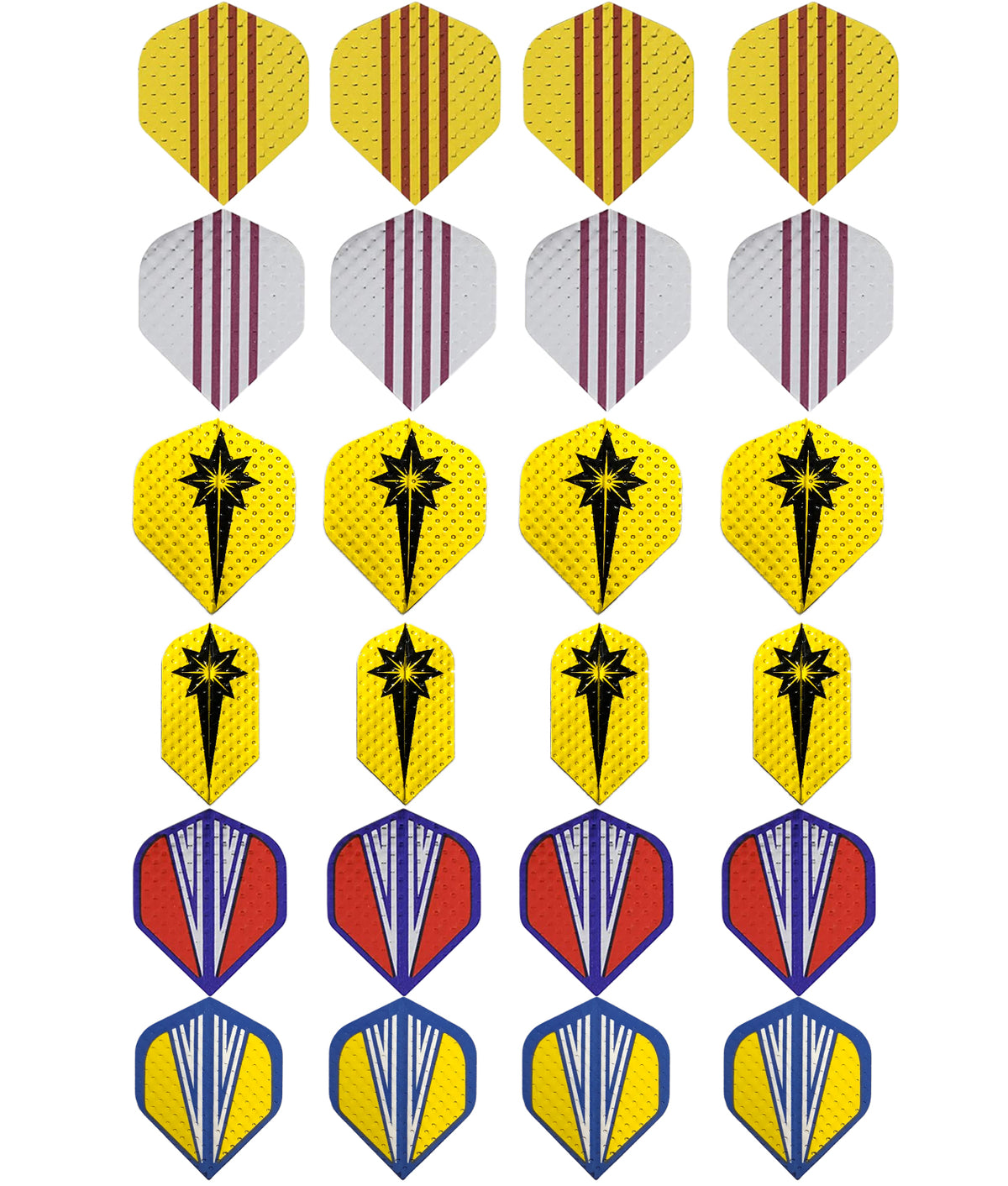 heinsa Aluminium beschichtete Flights (24 Stück)