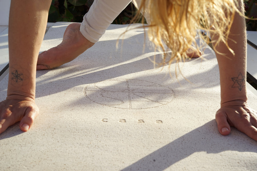 casa origin - Ecological yoga mat made of black cork and natural rubber