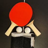heinsa Mini Foldable Table Tennis Table (Black/Red)