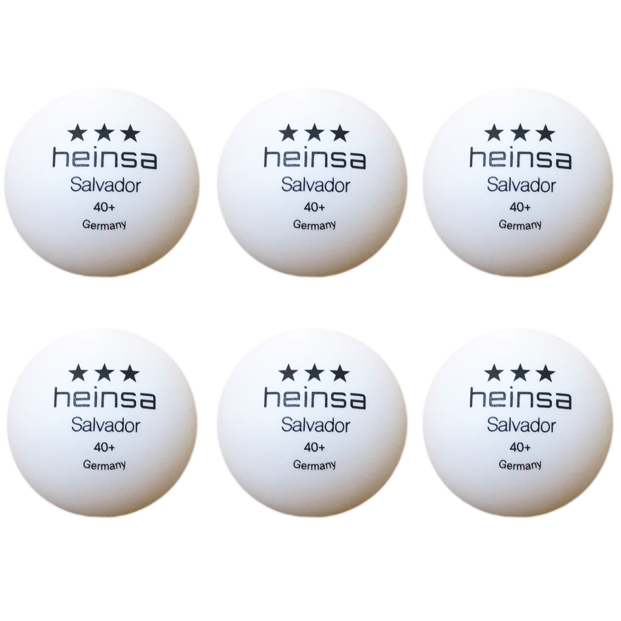 heinsa 3 star table tennis balls 40+ "Salvador"