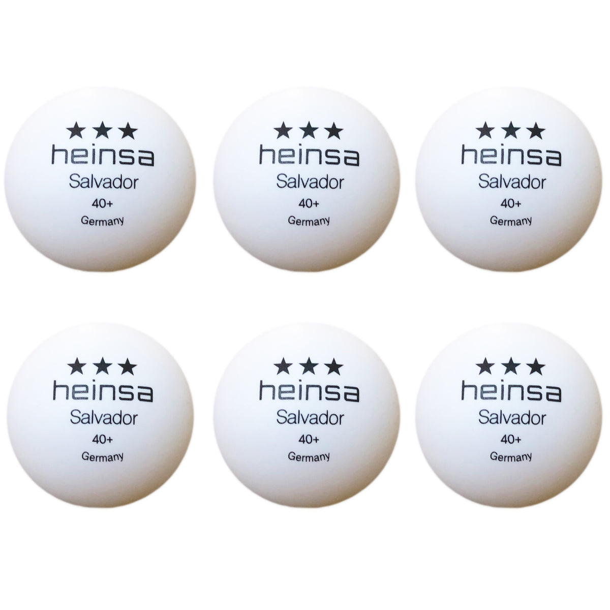 heinsa Tischtennisschläger Set + extra Bälle "Salvador" Bundle