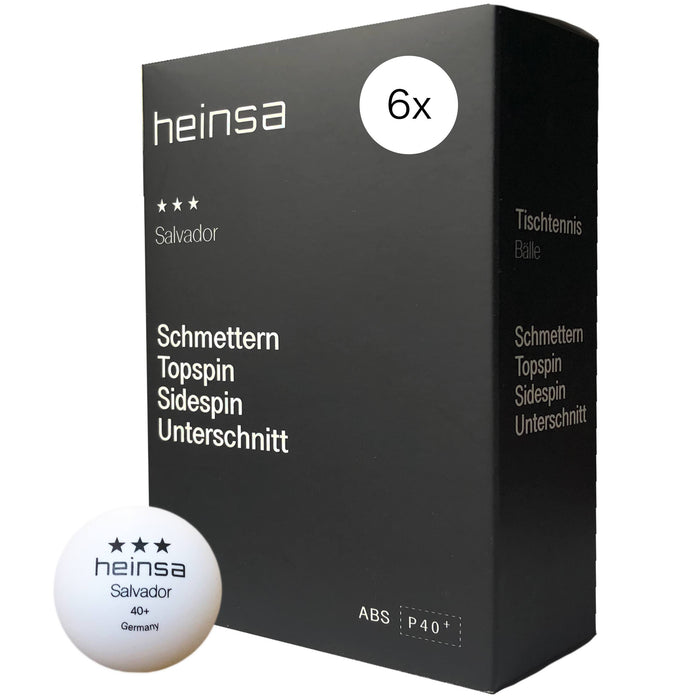 heinsa 3 Sterne Tischtennisbälle 40+ "Salvador"