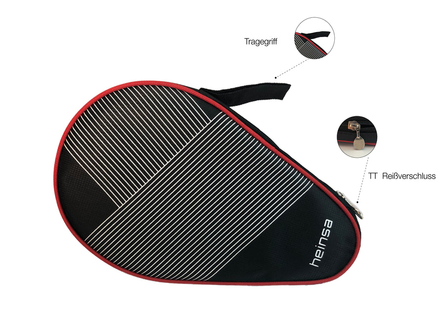 Table tennis racket bag for 2 rackets and accessories