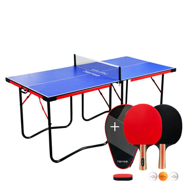 NEW BUNDLE heinsa table tennis table small collapsible with table tennis set