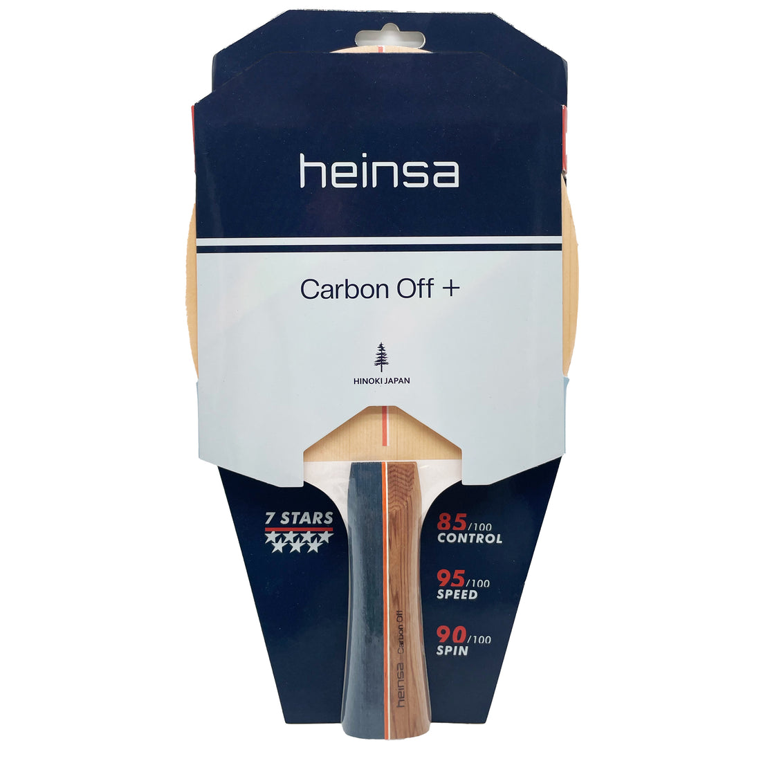 heinsa Japan Carbon OFF + table tennis bat made of Japanese Hinoki wood