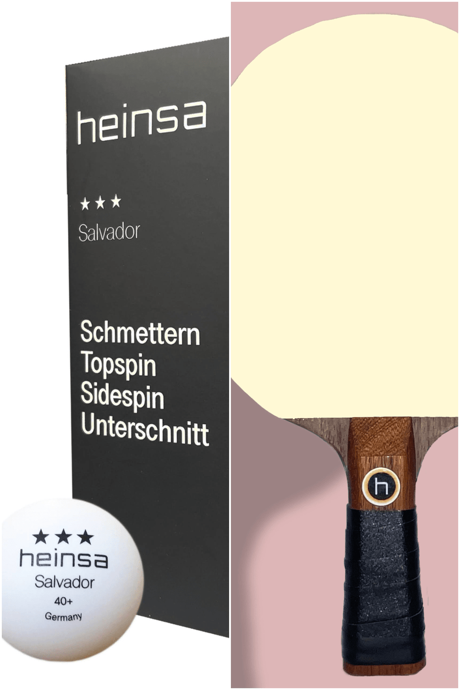 Tischtennis Bundle: "Salvador" Bälle & "bosque" Schläger