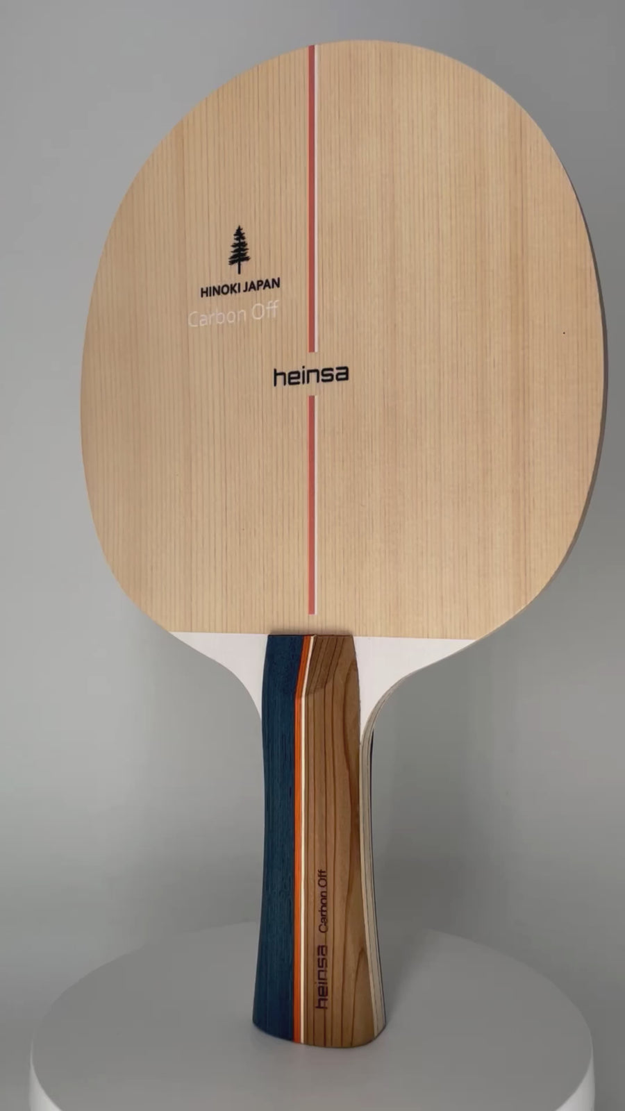 heinsa Japan Carbon OFF + table tennis bat made of Japanese Hinoki wood